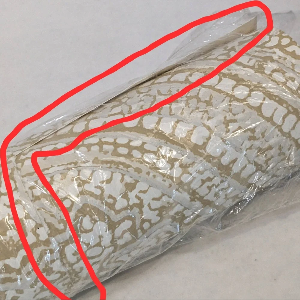 Thibaut Tulsi Block Wallpaper Tan White Paisley T-64187‎ Washable 60.75 Sq Ft